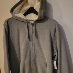 Sonoma Gray Sherpa-Lined Jacket NWT SZ LARGE